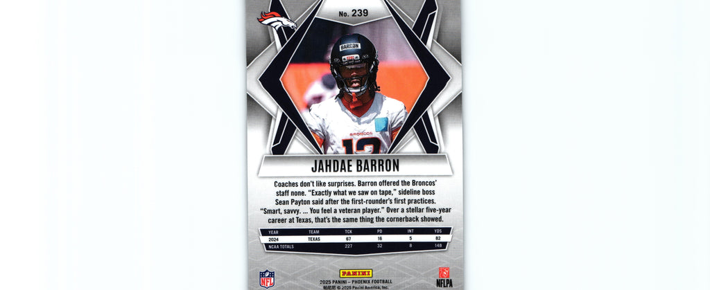 Jahdae Barron 2025 SILVER PYRAMIDS Phoenix #239 RC