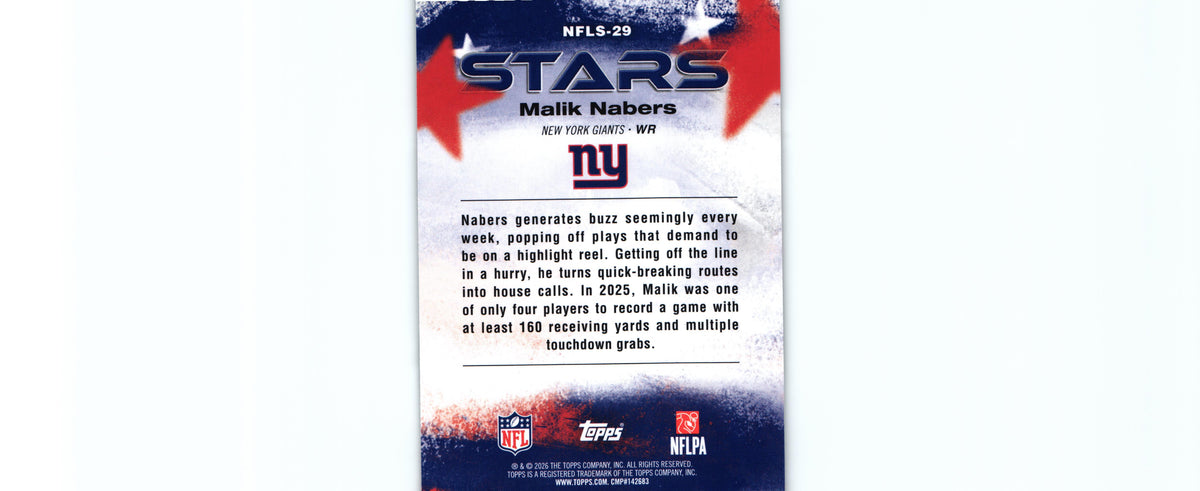 Malik Nabers 2026 Topps NFLS-29