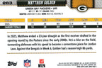 Matthew Golden 2026 Topps #263