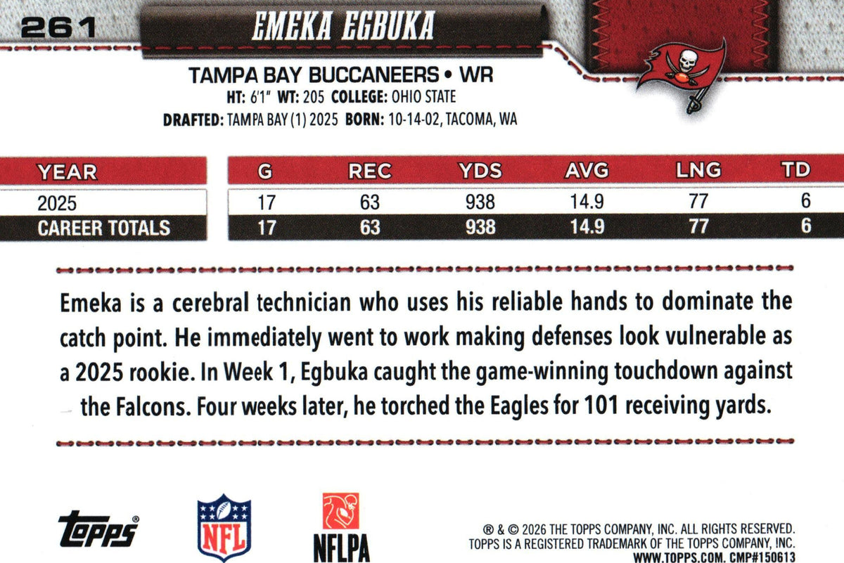 Emeka Egbuka 2026 Topps #261