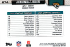 Jacksonville Jaguars "Team Card" 2026 LEATHER Topps #274