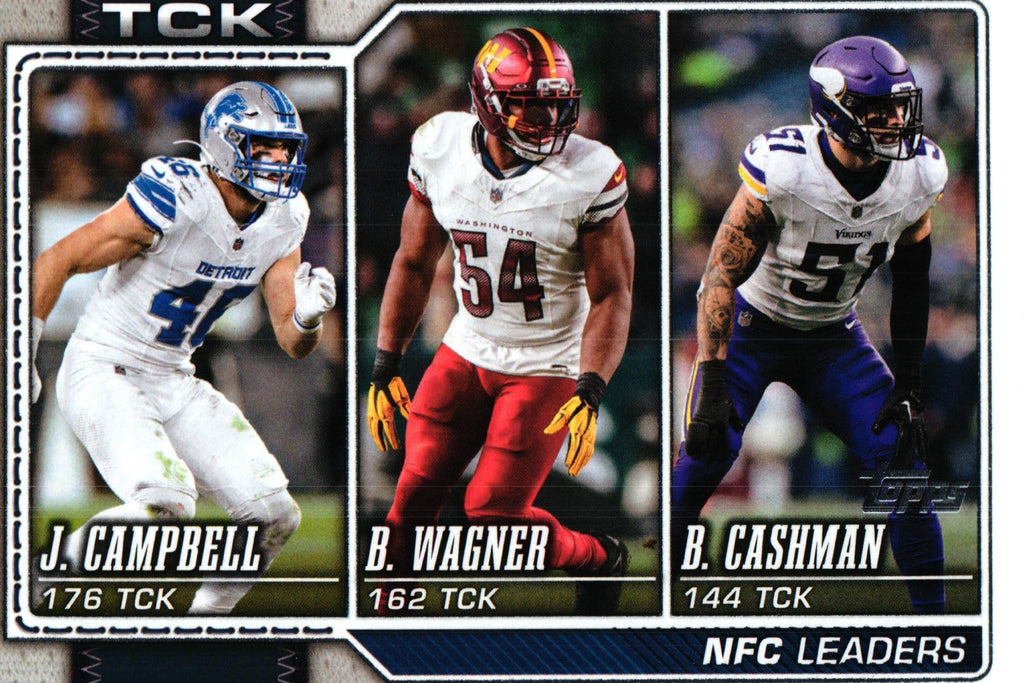 Campbell/Wagner/Cashman 2026 Topps #289 "Tackles Leaders NFC"