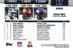 Campbell/Wagner/Cashman 2026 Topps #289 "Tackles Leaders NFC"