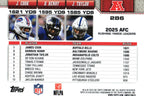 Cook/Henry/Taylor 2026 Topps #286 " Rushing Leaders AFC"