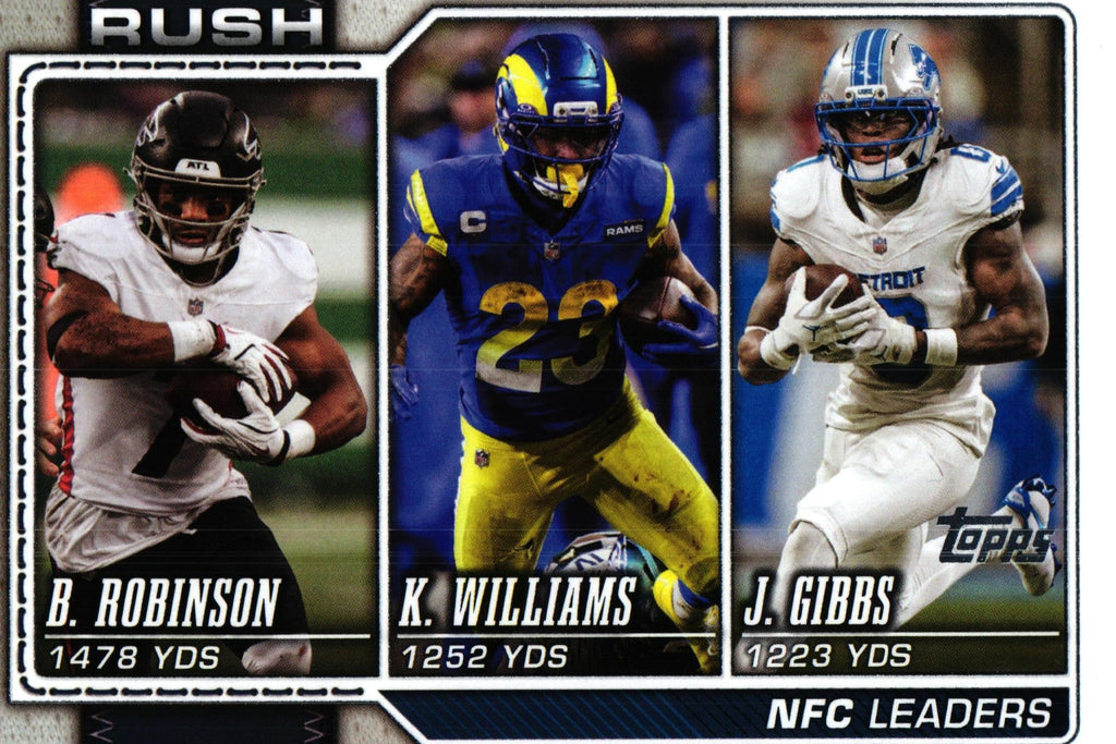 Robinson/Williams/Gibbs 2026 Topps #285 "Rushing Leaders NFC"