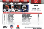 Chase/Flowers/Diggs 2026 Topps #285 "Receptions Leaders AFC"