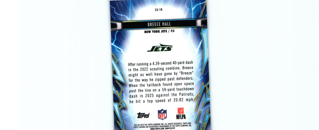 Breece Hall 2025 Topps LS-18
