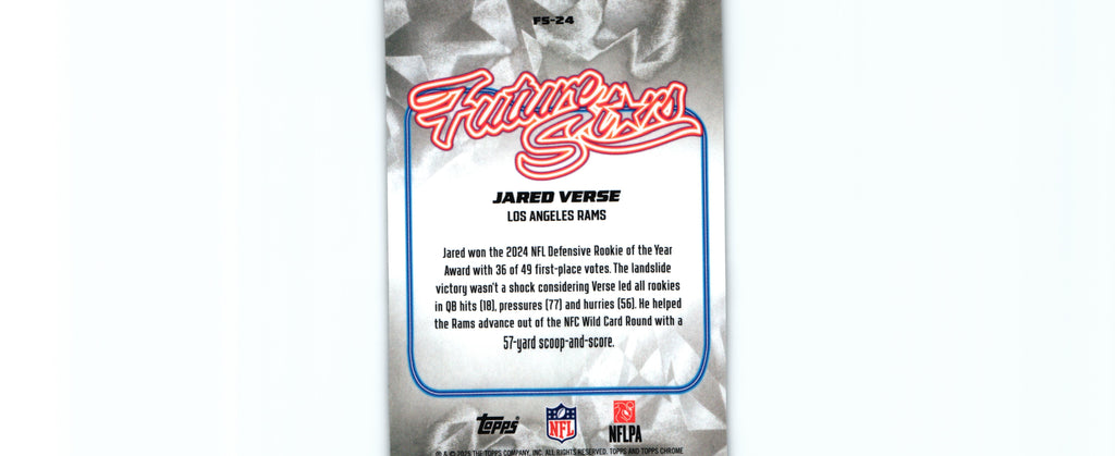 Jared Verse 2025 Topps FS-24