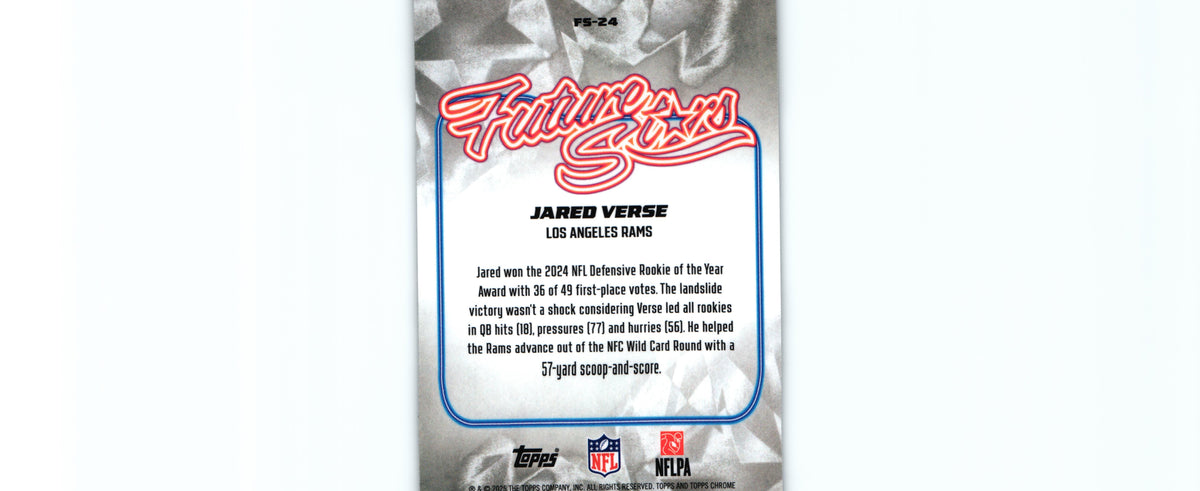 Jared Verse 2025 Topps FS-24