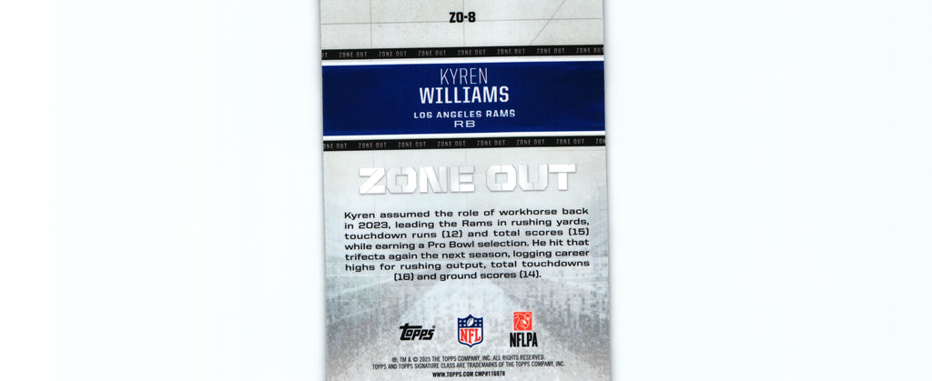 Kyren Williams 2025 Topps ZO-8