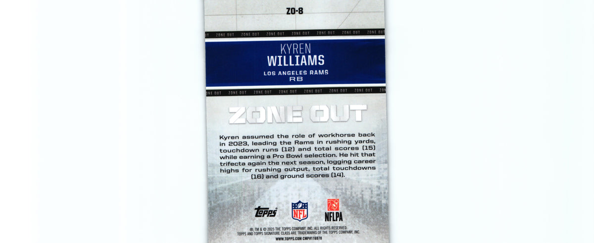Kyren Williams 2025 Topps ZO-8