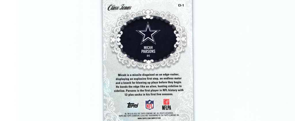 Micah Parson 2025 Topps CI-1