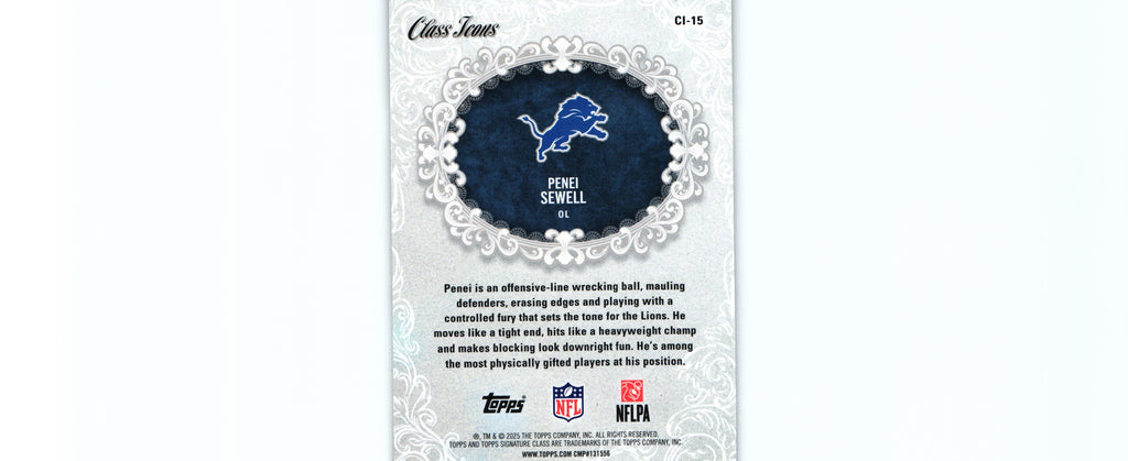 Penei Sewell 2025 Topps CI-15