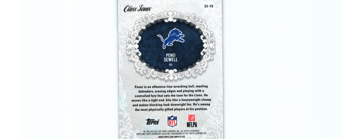 Penei Sewell 2025 Topps CI-15