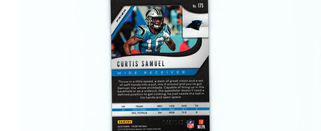Curtis Samuel 2019 RED WAVE Prizm #175 /149