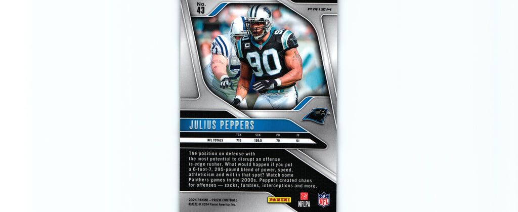 Julius Peppers 2024 GREEN PULSAR Prizm #43
