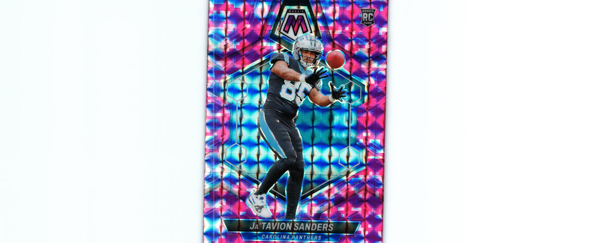 Ja'Tavion Sanders 2024 CAMO PINK Mosaic #377 RC