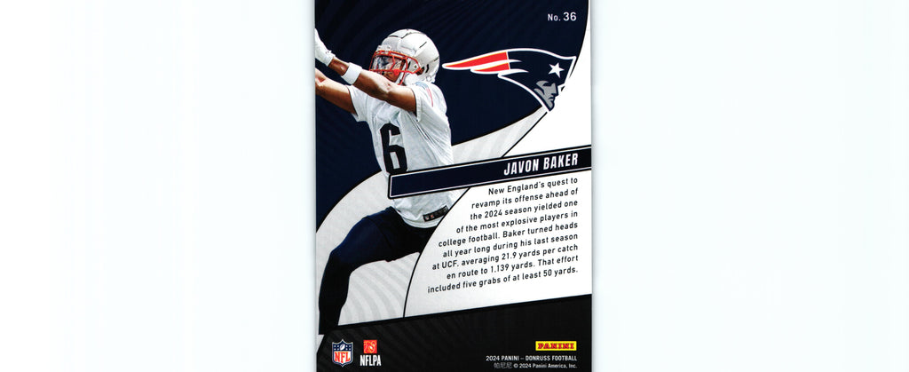 Javon Baker 2024 Donruss #36 RC