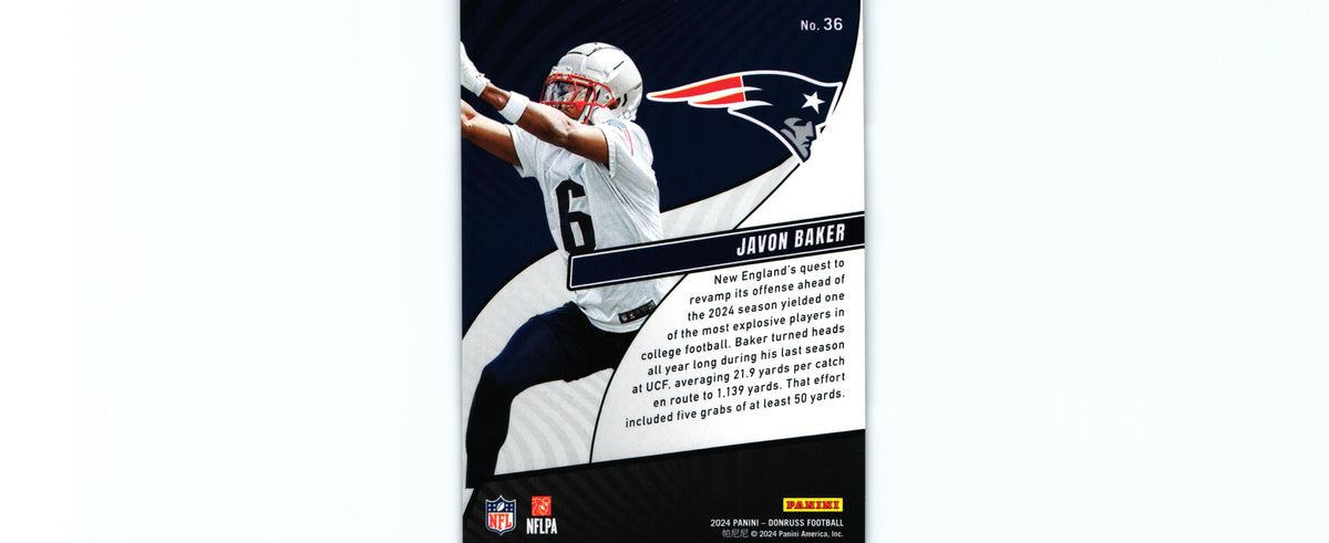 Javon Baker 2024 Donruss #36 RC