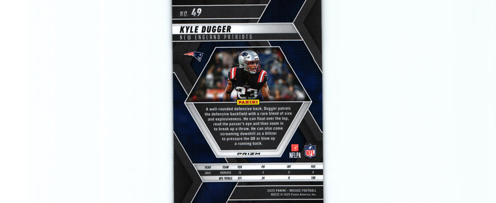 Kyle Dugger 2025 SILVER Mosaic #49