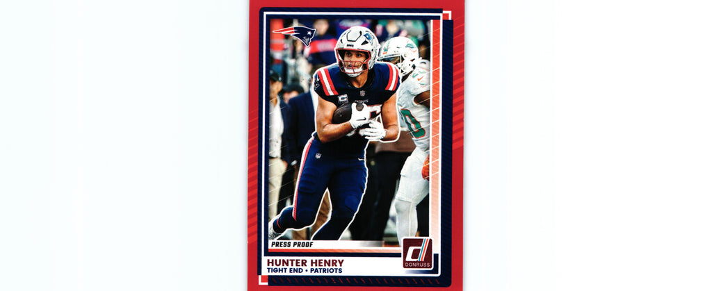 Hunter Henry 2025 PRESS PROOF RED Donruss #69
