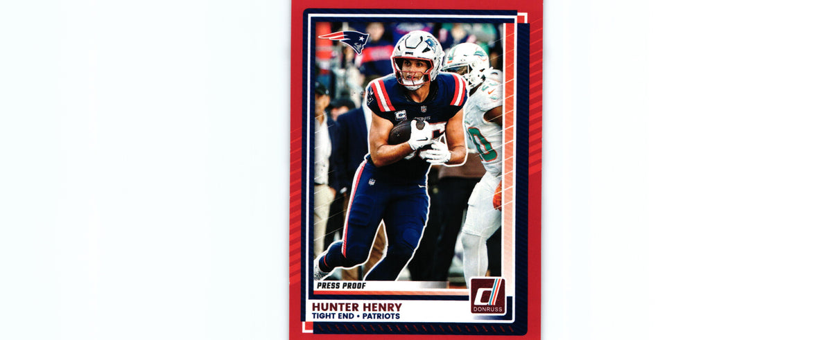 Hunter Henry 2025 PRESS PROOF RED Donruss #69
