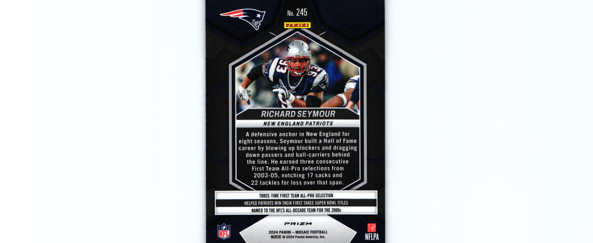 Richard Seymour 2024 SILVER Mosaic #245