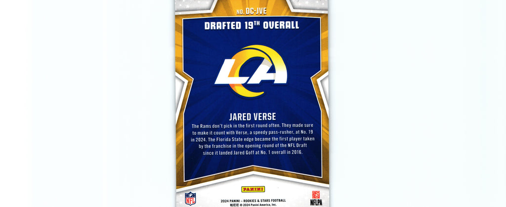 Jared Verse 2024 Rookies&Stars DC-JVE RC