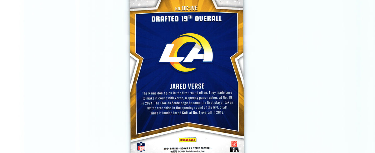 Jared Verse 2024 Rookies&Stars DC-JVE RC