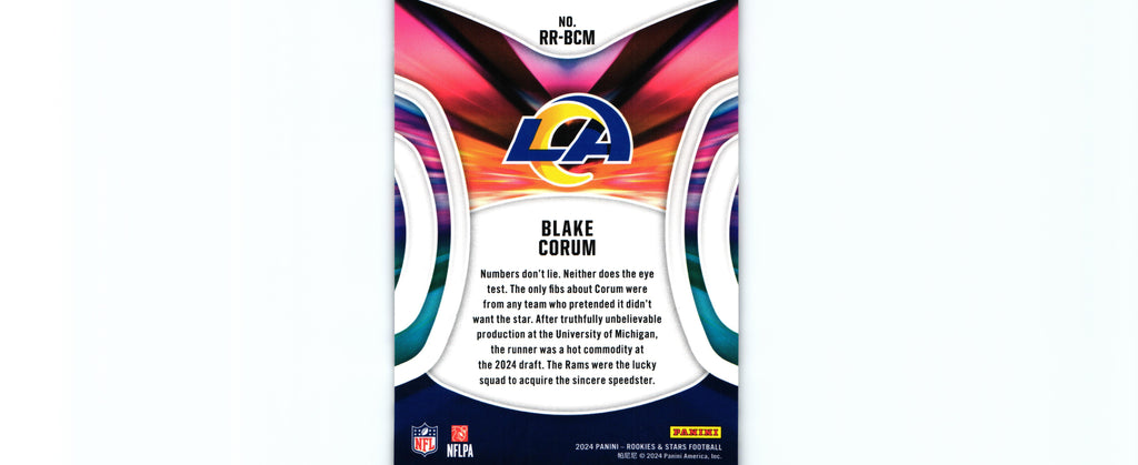 Blake Corum 2024 Rookies&Stars RR-BCM RC