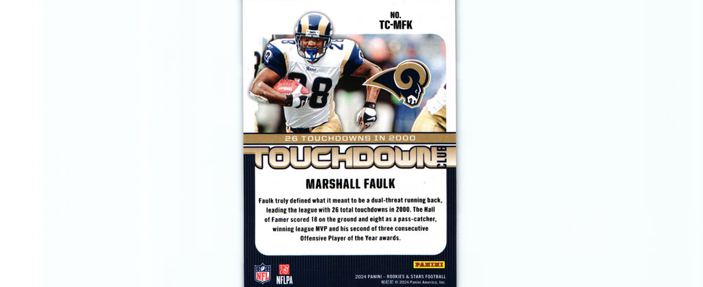 Marshall Faulk 2024 Rookies&Stars TC-MFK