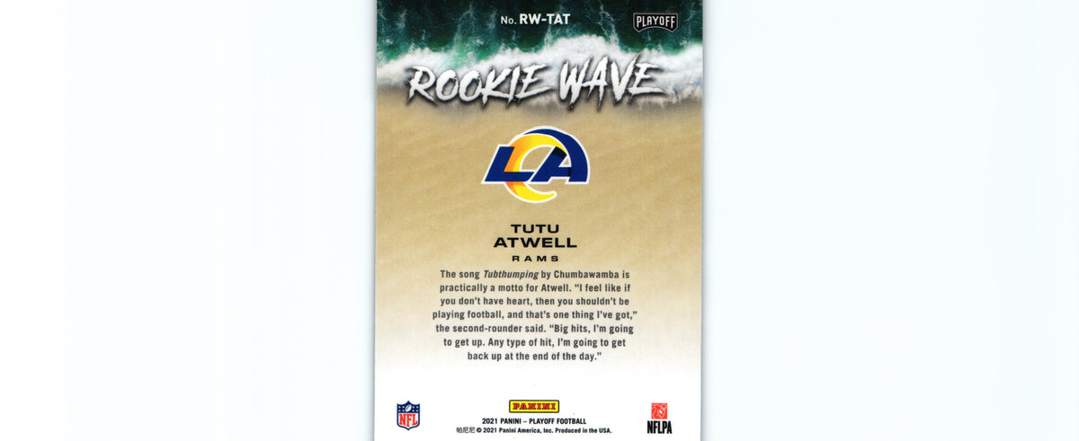 Tutu Atwell 2021 Playoff RW-TAT RC
