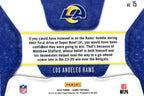 Los Angeles Rams 2022 Score #15 "Huddle Up"
