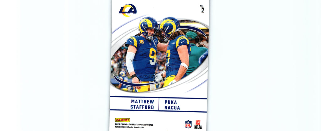 Matthew Stafford/Puca Nacua 2024 Donruss Optic #2