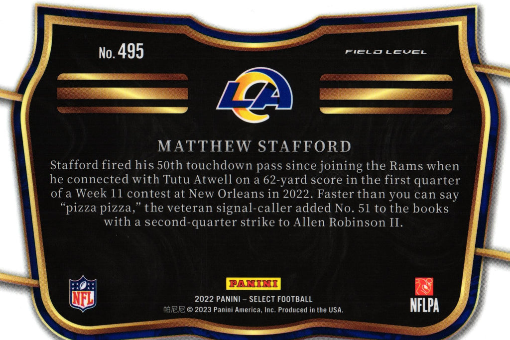 Matthew Stafford 2022 Select #495