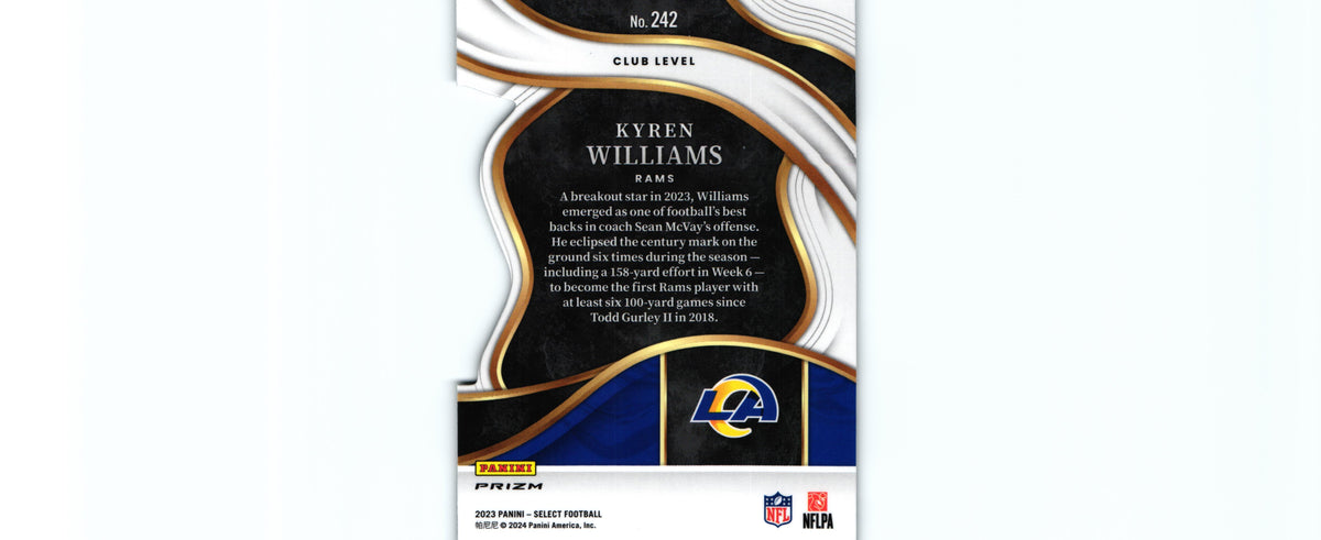 Kyren Williams 2023 SILVER DIE CUT Select #242