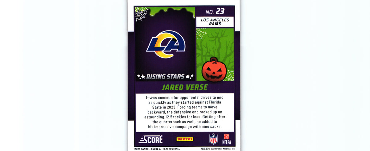 Jared Verse 2024 Score-a-Treat #23 RC