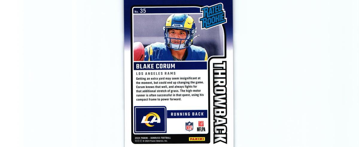 Blake Corum 2024 Donruss #35 RC