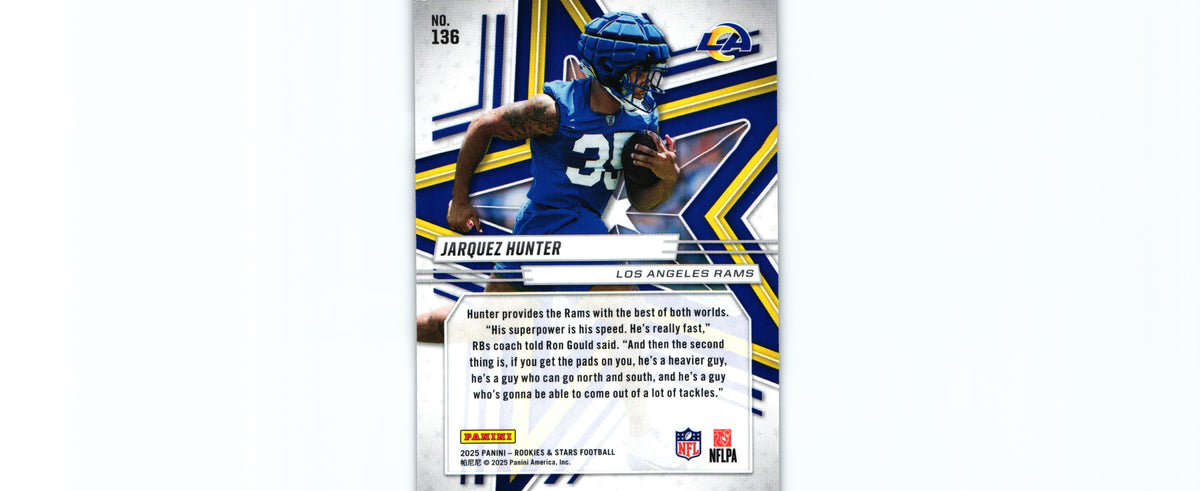 Jarquez Hunter 2025 PURPLE Rookies&Stars #136 /999 RC