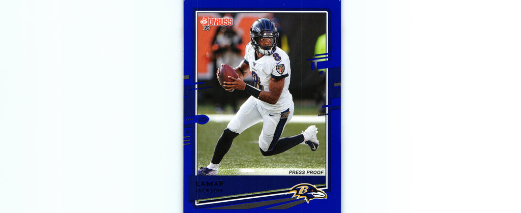 Lamar Jackson 2020 PRESS PROOF BLUE Donruss #33