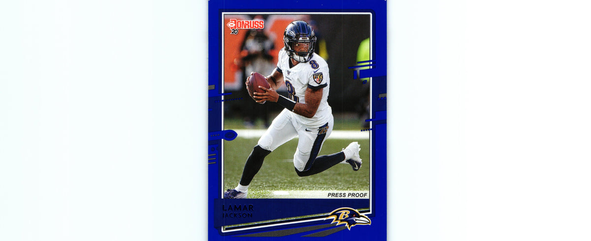 Lamar Jackson 2020 PRESS PROOF BLUE Donruss #33