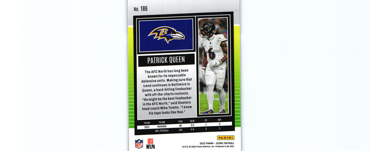 Patrick Queen 2022 SCORECARD Score #186