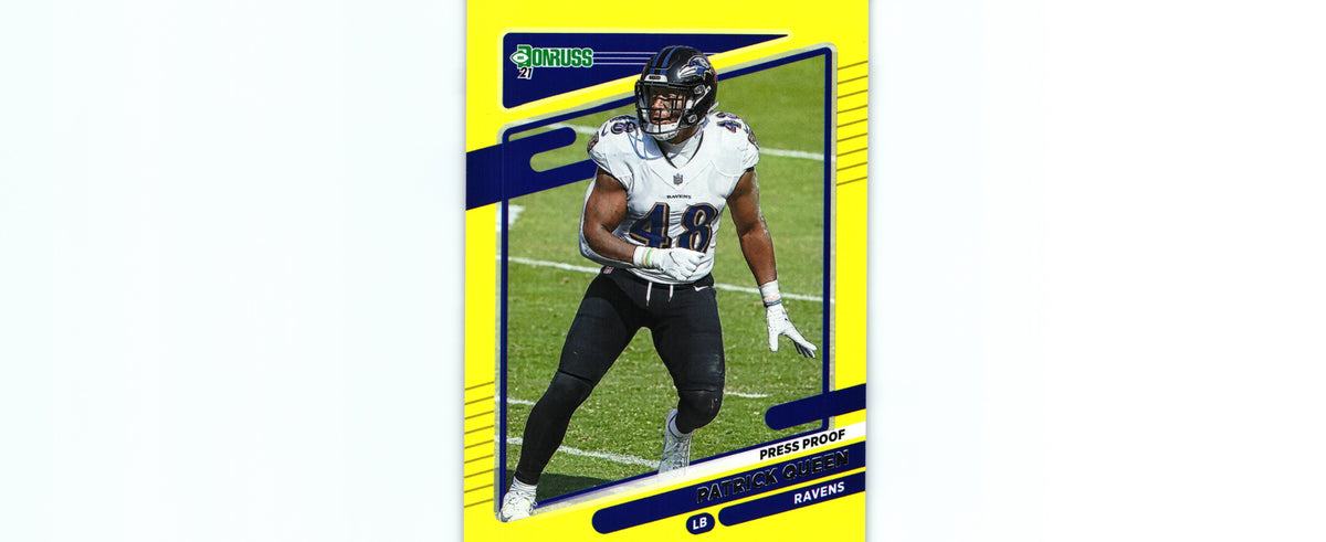 Patrick Queen 2021 PRESS PROOF YELLOW Donruss #242