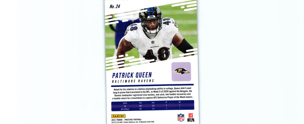 Patrick Queen 2021 DIAMONDS Prestige #24