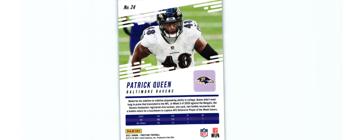 Patrick Queen 2021 DIAMONDS Prestige #24