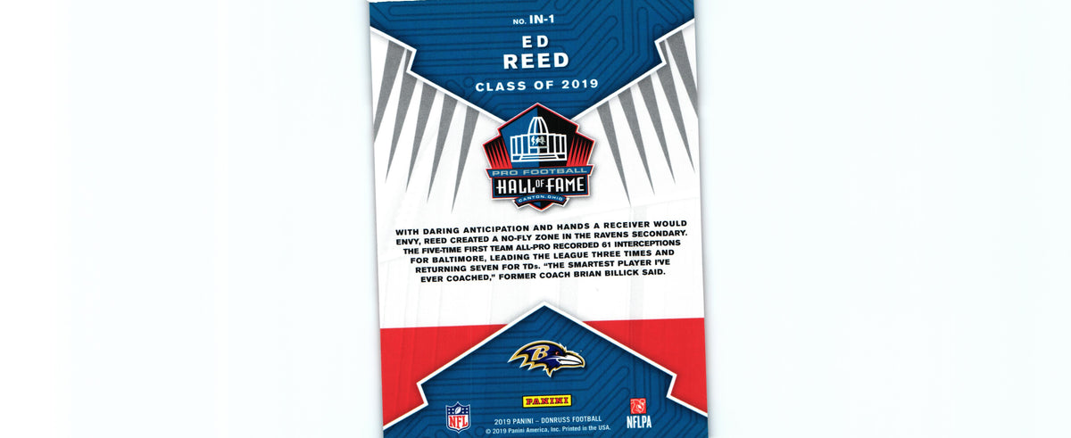 Ed Reed 2019 Donruss IN-1