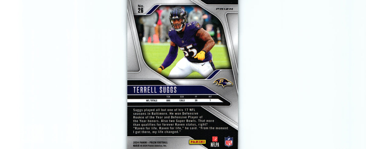 Terrell Suggs 2024 GREEN WAVE Prizm #26