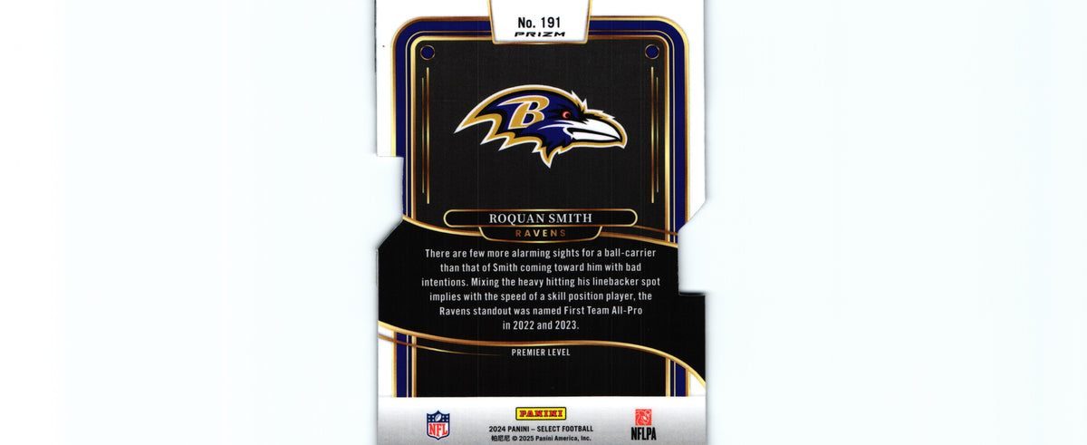 Roquan Smith 2024 SILVER DIE CUT Select #191
