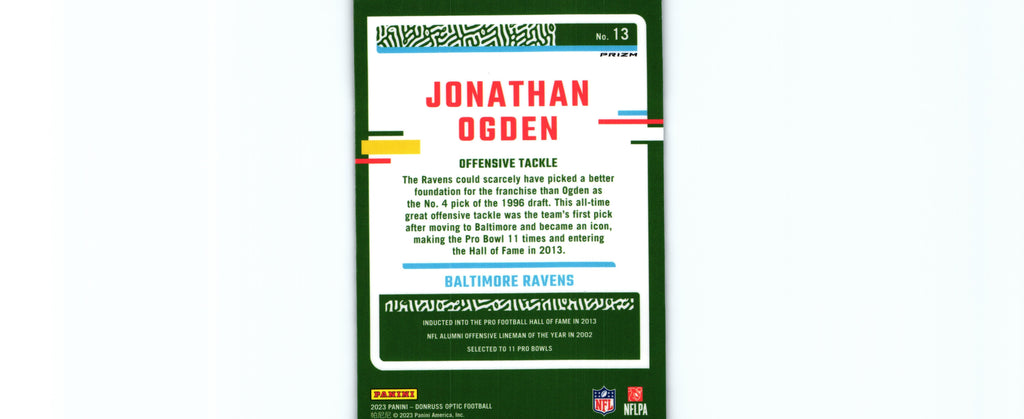 Jonathan Ogden 2023 STARS Donruss Optic #13