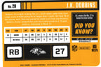 J.K. Dobbins 2021 SILVER Classics #28